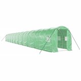  Staklenik s čeličnim okvirom zeleni 44 m² 22 x 2 x 2 m | shoptok.hr
