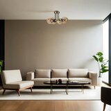 Opviq pablo 4 Lü eskitme bal Camlı avize ambergoldblack chandelier Cene