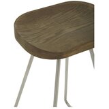 Premier Housewares Barsko stol iz masivnega bresta v srebrni barvi/v naravni barvi (višina sedeža 78 cm) District – | Shoptok.si