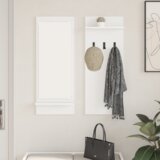vidaXL Nadwyčajna obešalnik za plašče s polico Bela 70 x 10 x 90 cm | Shoptok.si