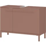 Smeđi ormarić za ispod umivaonika u mat dekoru 80x59 cm Laurino –