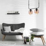  Luster na lancu MORGAN 2xE27/60W/230V crna/bakrena | Eponuda.com