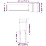 Vanjski Zunanje igralo impregnirana borovina, (20795205) | Shoptok.si