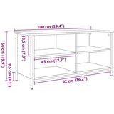 vidaXL TV omarica Umetni hrast 100 x 40 x 50 cm Konstruiran les | Shoptok.si
