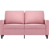  Kavč dvosed roza 120 cm žamet | Shoptok.si