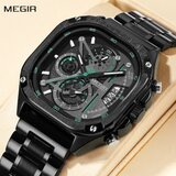 Megir 2217 black muški sat Cene