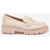 Boto Ladies Moccasins Eco Leather With Rhinestones Beige Wilamla | shoptok.hr
