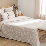 Atmosphera prekrivač Nuvia Fleur 240x260 cm PES bež | shoptok.hr
