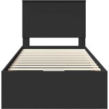  Krevetna konstrukcija Crna 90 x 200 cm Inženjersko Drvo | shoptok.hr