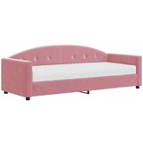 vidaXL dnevni krevet s madracem ružičasti 80 x 200 cm baršunasti | shoptok.hr