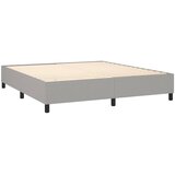  Krevet box spring s madracem svjetlosiva 160x200 cm tkanina | shoptok.hr