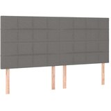  S oprugama i madracem tamnosivi 200 x 200 cm od tkanine | shoptok.hr