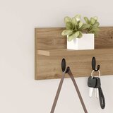  Vješalica za kapute na zidu Umjetnički hrast 60 x 10,5 x 18 cm | shoptok.hr