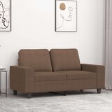 Kavč dvosed rjav 120 cm blago Cene