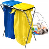 KADAX Stoječi koš za odpadke z okvirjem za 2 x 120L vrečki za sortiranje odpadkov, barve, (5000362546) | Shoptok.si