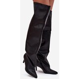 Boto Women's High Heel Slip-On Boots Black Mavilla | shoptok.hr