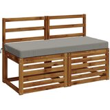  Jastučić za klupu SOEST 100% poliester Siva 110 x 50 x 8 cm Slike