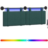  stensko vzglavje za posteljo, tekstil, 130 × 55 × 5cm, temno zelena, 3423912 | Shoptok.si