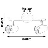 Rabalux 6513 - LED spot svetiljka KAREN 2xLED/4W/230V | Eponuda.com