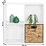 Kondela Regal, bel, PRETO | Shoptok.si