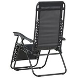Venture Home Vulcano vrtna ležaljka, crna | shoptok.hr