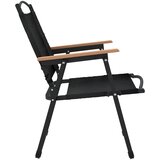  Stolice za kampiranje 2 kom crne 54x55x78 cm od tkanine Oxford | shoptok.hr