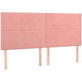  LED uzglavlje ružičasto 160x5x118/128 cm baršunasto | shoptok.hr