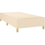  Krevet s oprugama i madracem krem 100 x 200 cm od tkanine | shoptok.hr