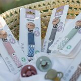 Bibs Paci Braid kopča za dudu Petrol / Baby Blue 1 kom | shoptok.hr