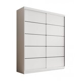 ADRK Drsna garderobna omara Hannah 180 cm - BELA | Shoptok.si