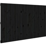 Maison Chic stensko posteljno vzglavje - vzglavna omarica - nočna omarica črno 185x3x110 cm trdna borovina, (21706793) Cene