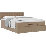 Otomanski krevet s madracem cappuccina 140x190cm umjetna koža | shoptok.hr