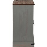 vidaXL Bivak HALDEN z drsnimi vrati sive barve 80x40x80 cm masivni les | Shoptok.si