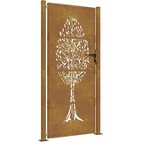  Vrtna vrata 100x200 cm Corten čelik Dizajn stabla | Eponuda.ba