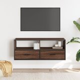 TV ormarić boja hrasta 100x31x39,5 cm konstruirano drvo i metal | shoptok.hr