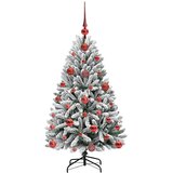  Umjetno božićno drvce Zelena i bijela 120 cm PVC i metal | shoptok.hr