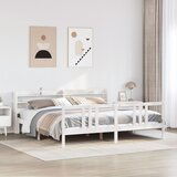 vidaXL Okvir kreveta s uzglavljem bez madraca bijeli 200x200 cm | shoptok.hr