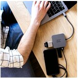 Green cell Adapter multiport 6in1 iz USB-C na USB-C, 3x USB-A, HDMI, Ethernet | Shoptok.si