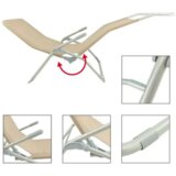 Olimp Sport Ležaljka za kampovanje bež 137x60x95cm | ePonuda.com