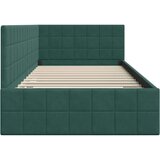 vidaXL Kutni okvir kreveta Tamnozelena 100 x 200 cm Baršun | shoptok.hr