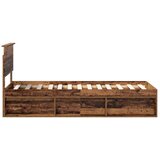  Okvir za krevet Staro drvo 75 x 190 cm Čvrsto borovo drvo | shoptok.hr
