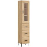 Maison Chic Visoka omara - Komoda - Predalnik sonoma hrast 34,5x34x180 cm inženirski les, (21721871) | Shoptok.si