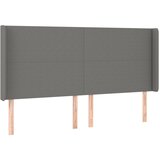 The Living Store vzglavje z ušesi temno sivo 163x16x118/128 cm blago - vzglavje, (21418935) | Shoptok.si