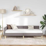  Kutni okvir kreveta Sivo-smeđa 100 x 200 cm tkanina | shoptok.hr