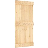  Drsna vrata s kompletom vodil 95x210 cm trdna borovina, (20998448) | Shoptok.si