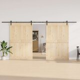 Pribor za klizna vrata 427 cm čelični crni | shoptok.hr