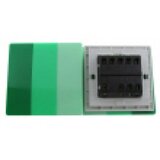  zidni prekidač art f serije, tropolni, klasični i/ili naizmenični 250V - 10А, zelena pantone paleta boja, model ARTF6 | Eponuda.com