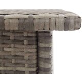  Čajni stolić sivi 50 x 50 x 47 cm od poliratana | shoptok.hr