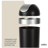 Umbra Crna plastična kanta za smeće 62 l Venti – | shoptok.hr