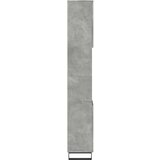 vidaXL Kopalniška omarica betonsko siva 30x30x190 cm inženirski les | Shoptok.si